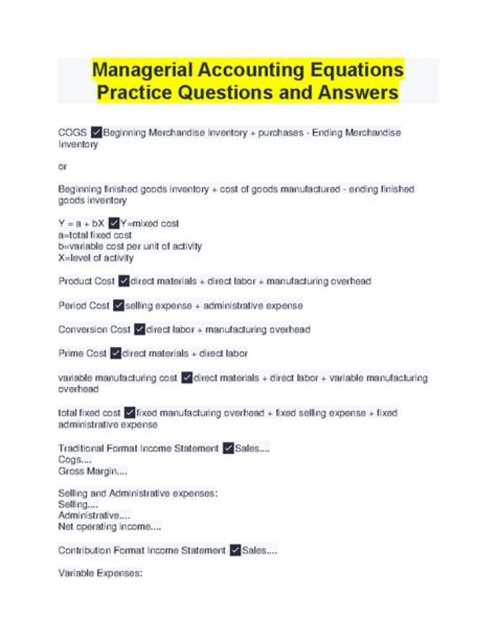 Advanced Management Accounting Questions and Answers PDF: Expert Insights
