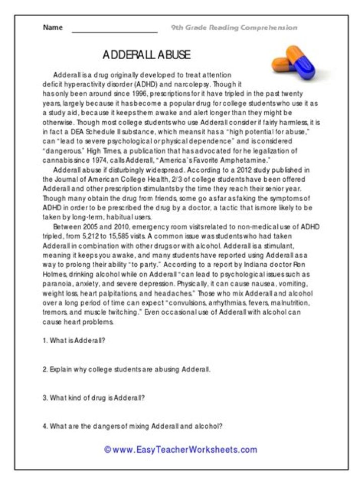 Advanced Reading Comprehension Worksheets PDF for 7th-12th Grade