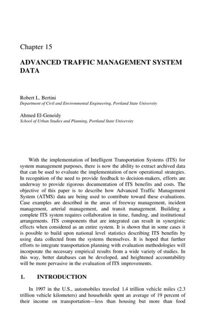 Advanced Traffic Management System PDF: Optimize Urban Mobility