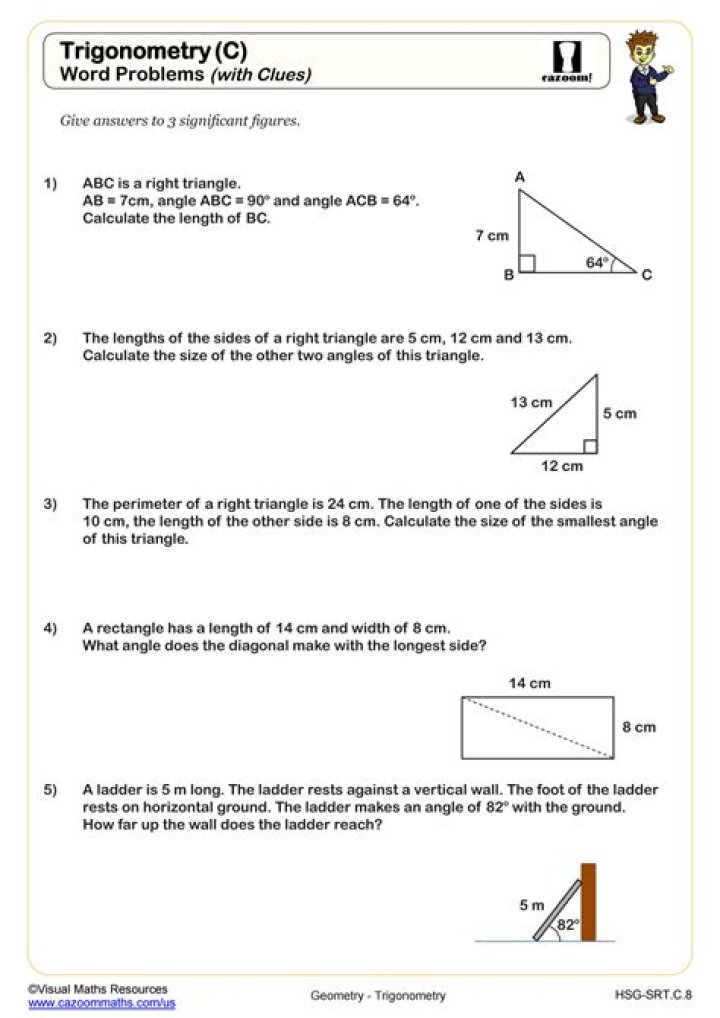 Advanced Trigonometry Questions & Answers PDF