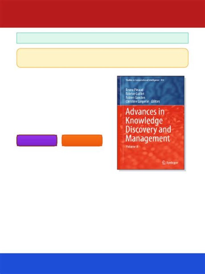 Advances in Knowledge Management: Essential PDF Resources for Modern Teams