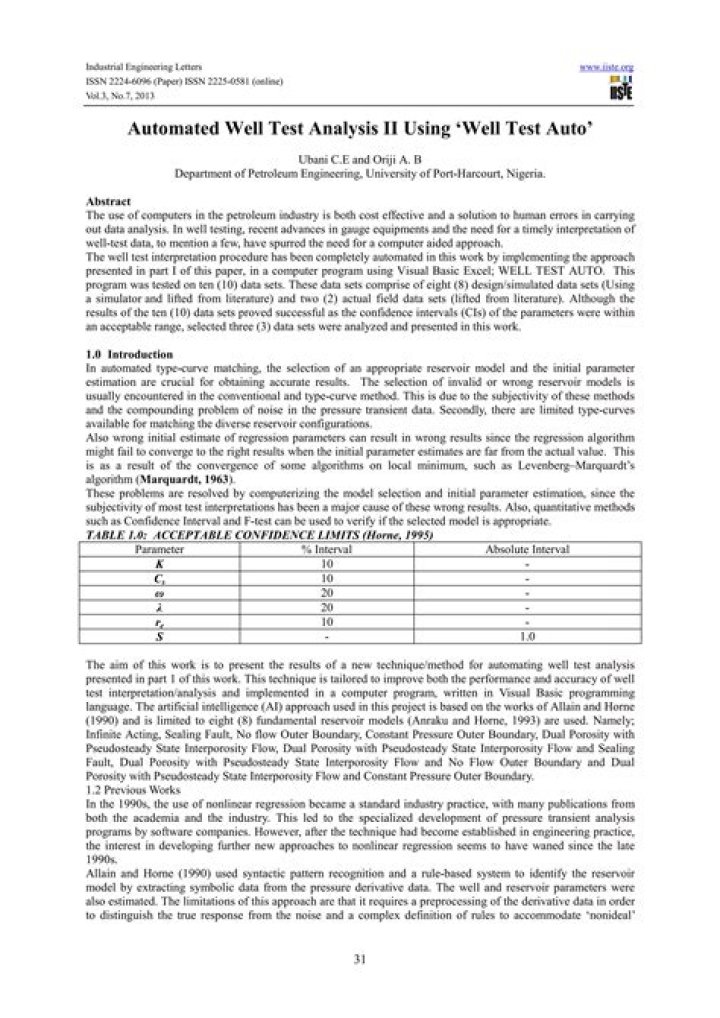 Advances in Well Test Analysis PDF: Cutting-Edge Insights for Engineers