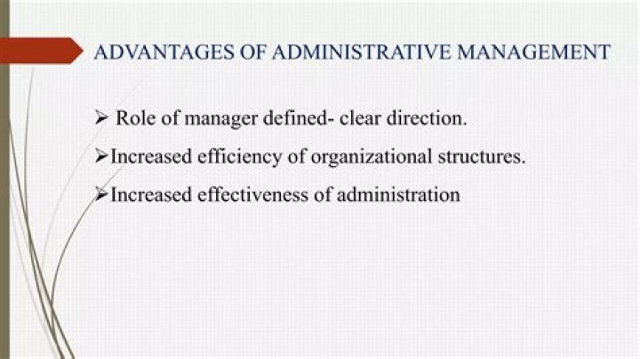 Maximizing Efficiency: Advantages of Administrative Management PDF Guide