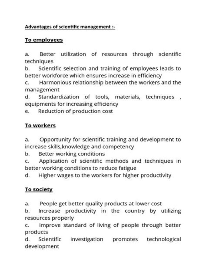 Unlock the Advantages of Scientific Management PDF