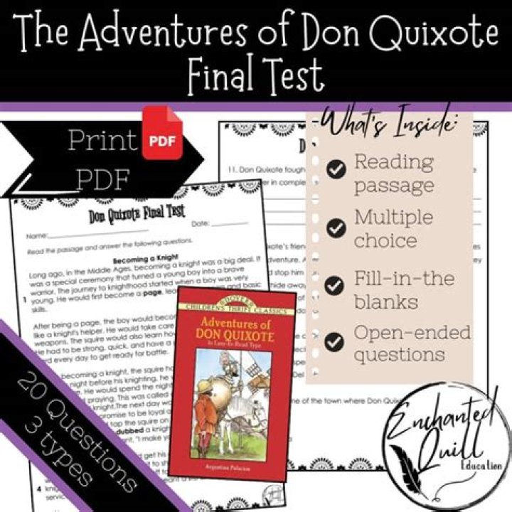 Adventures of Don Quixote: Questions & Answers PDF Guide