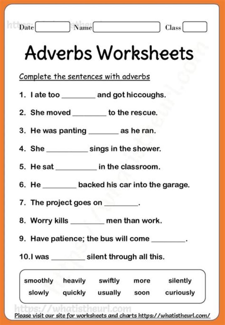 Adverbs PDF Worksheet: Perfect Practice for Grammar Mastery