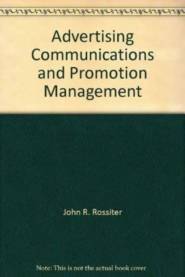 Mastering Advertising and Promotion Management with Rossiter’s Expert PDF Guide