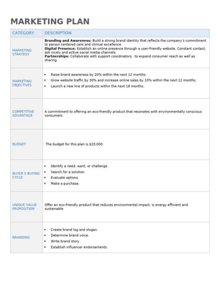 Download Free Advertising Plan Sample PDF