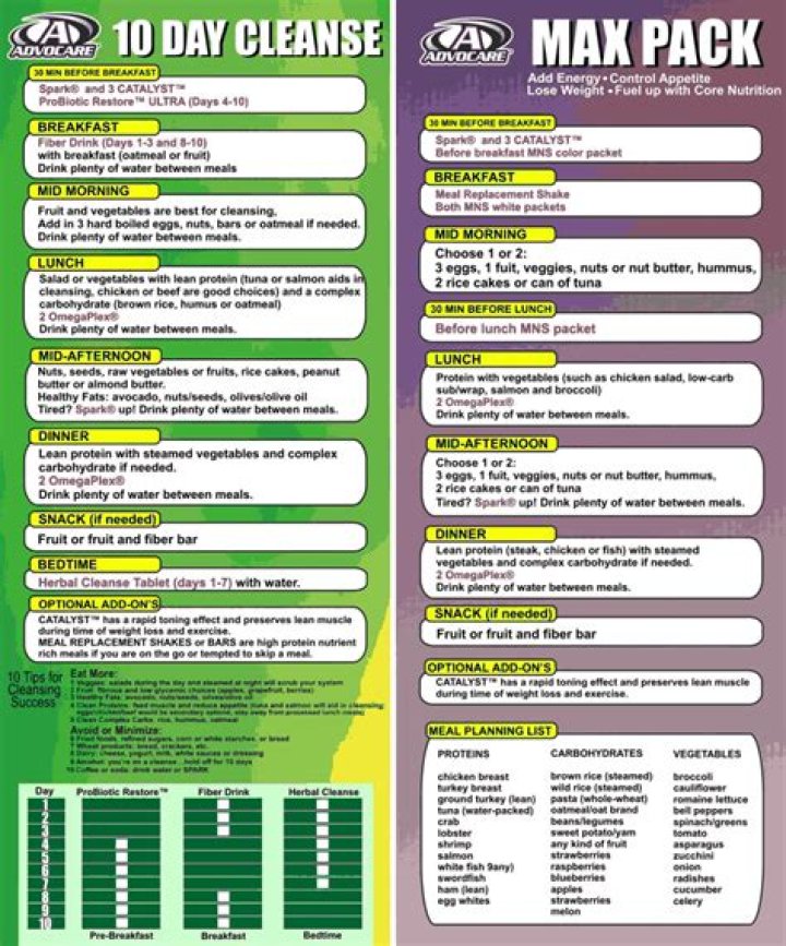 10-Day Advocare Cleanse Meal Plan PDF | Detox & Revitalize