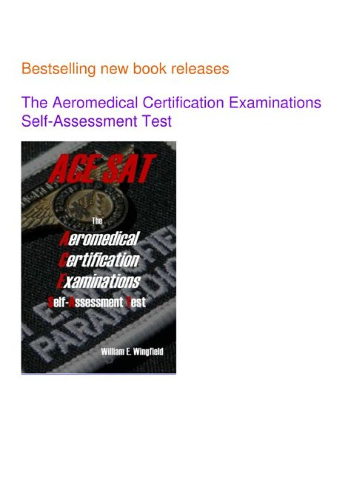 Aeromedical Certification Self-Assessment Test PDF: Free Practice Exam