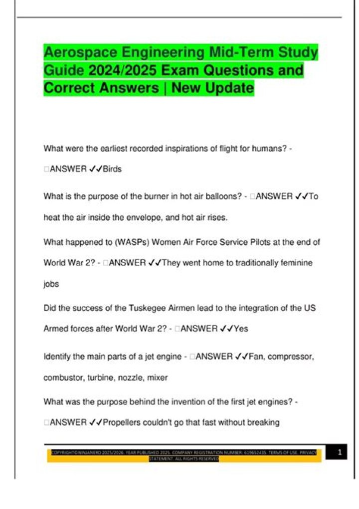 Aerospace Engineering Questions & Answers PDF: Expert Solutions