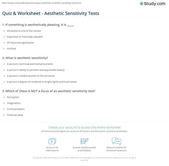 Aesthetic Sensitivity Test PDF: Discover Your Sensory Preferences
