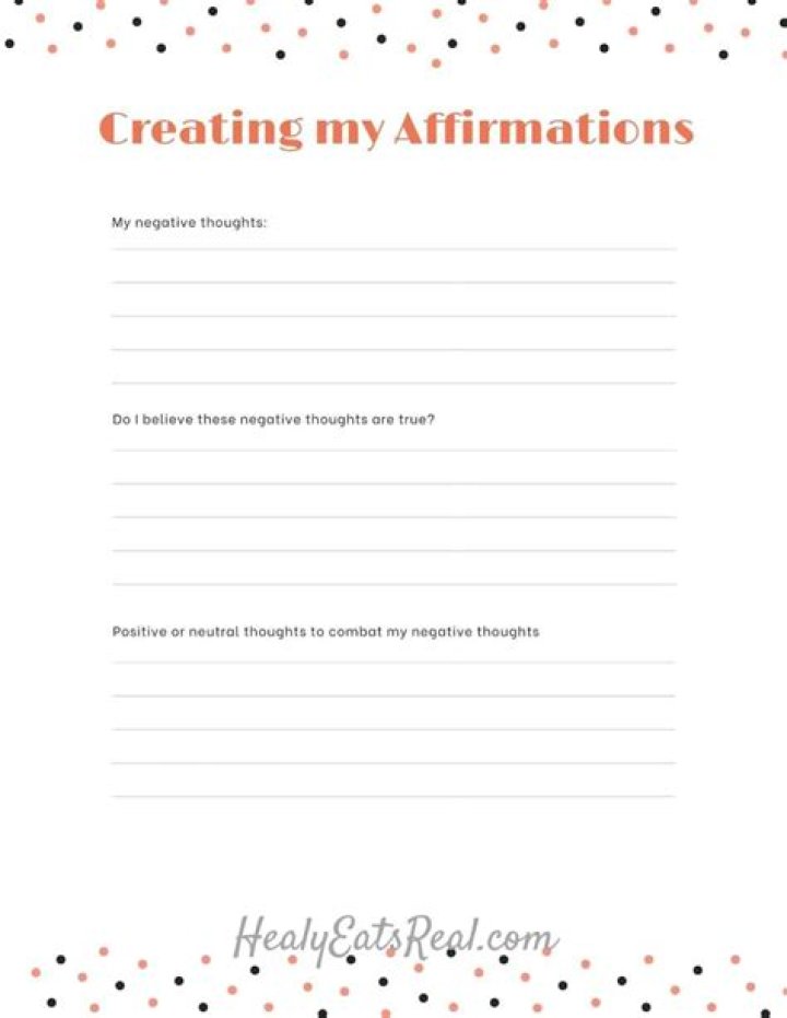 Free Affirmations Worksheet PDF – Boost Your Mindset Today