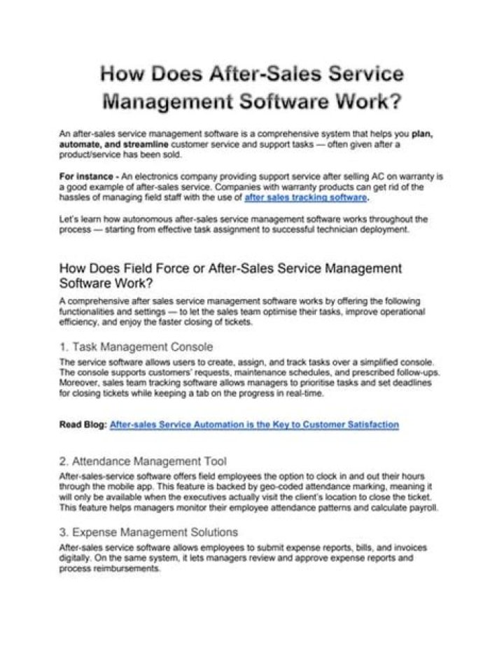 Master After Sales Service Management with Expert PDF Guide