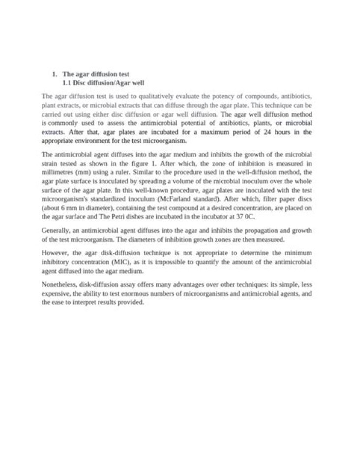 Agar Diffusion Test PDF: Complete Guide & Protocols