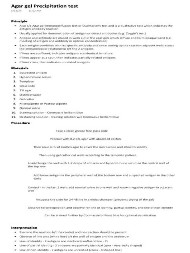 Agar Gel Precipitation Test PDF Guide – Reliable Lab Method