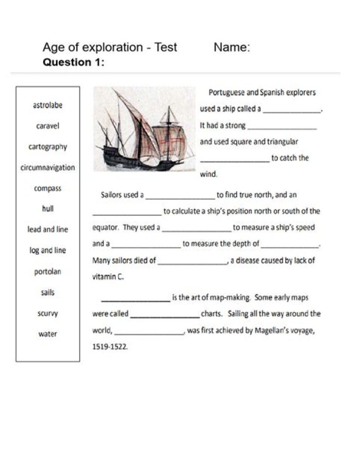 Age of Exploration Test PDF: Essential Quiz & Study Guide