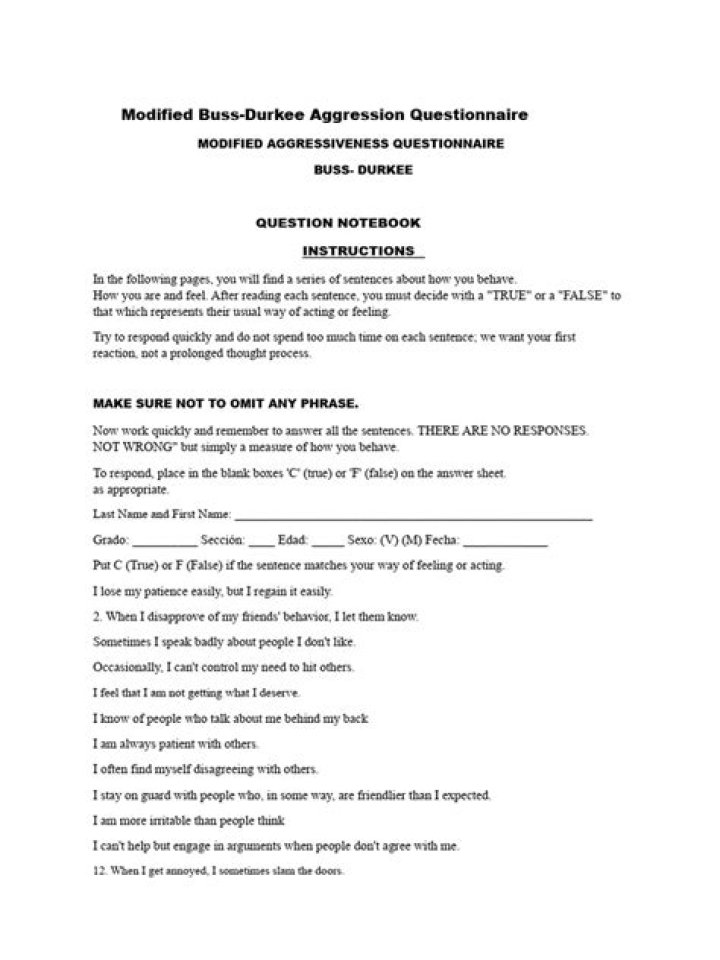 Complete Aggression Test PDF Guide & Safety Evaluation
