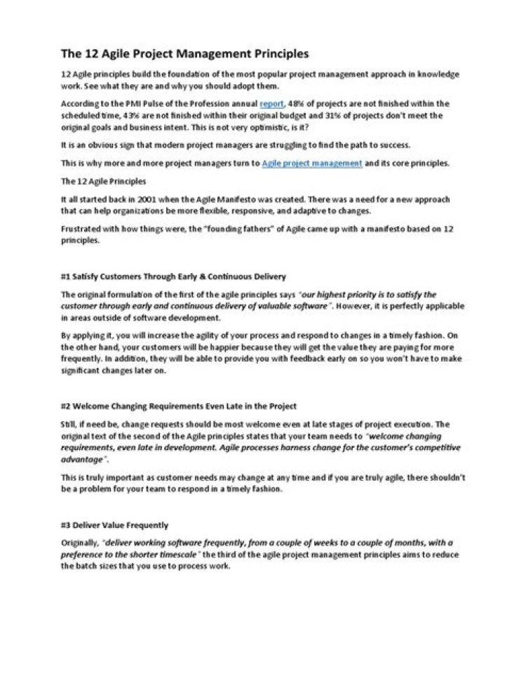 Master Agile Project Management Principles: Free PDF Guide