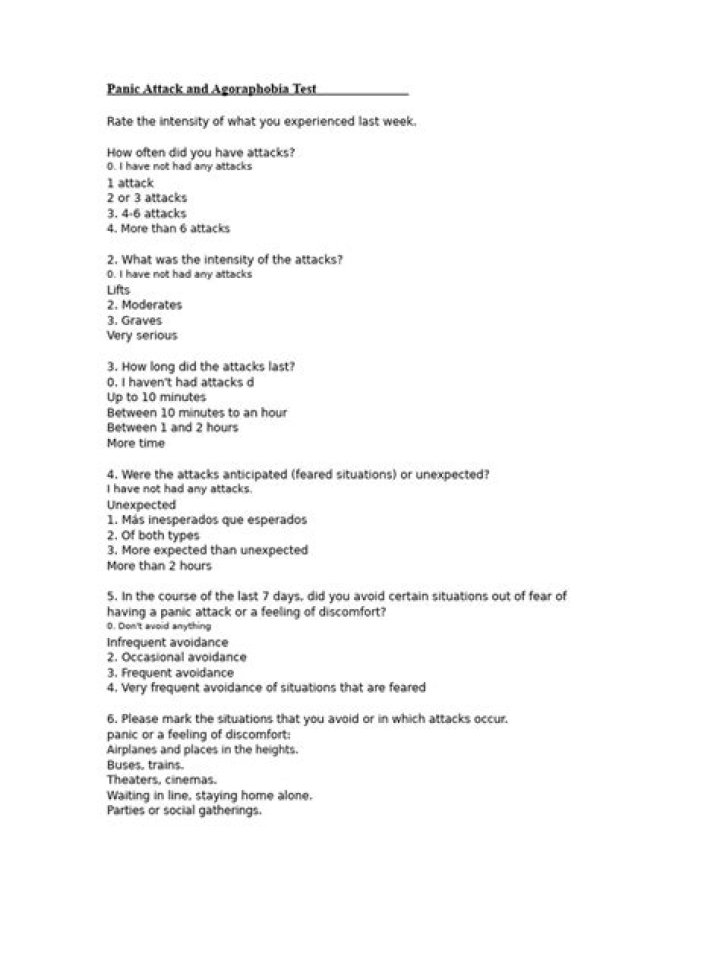 Agoraphobia Test PDF: Free Screening & Accurate Assessment