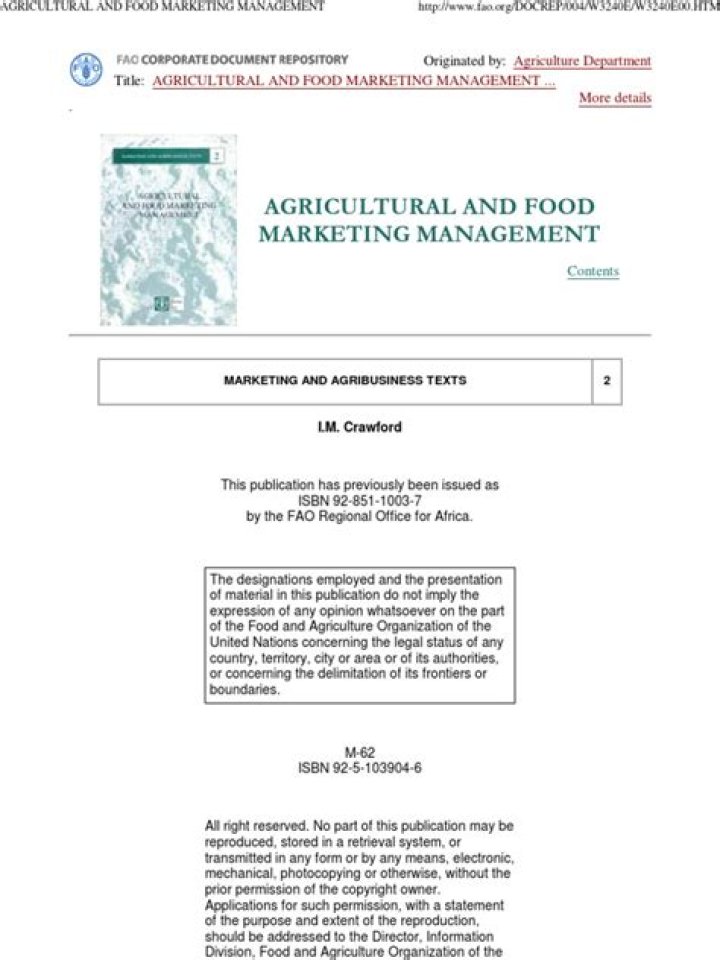 Mastering Agricultural and Food Marketing Management: Essential PDF Guide