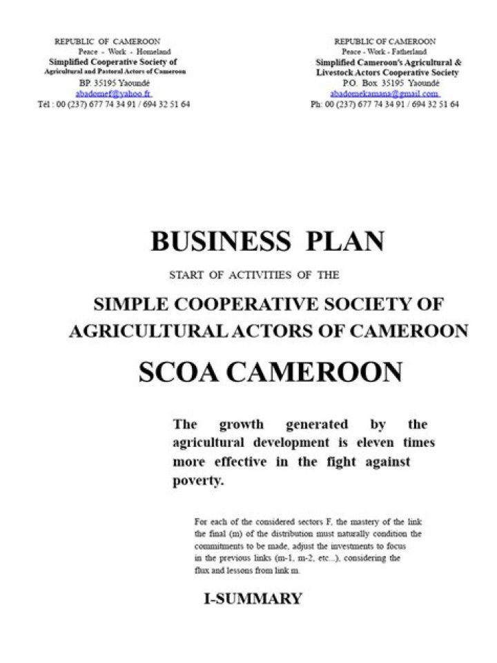 How to Create an Agricultural Cooperative Business Plan PDF