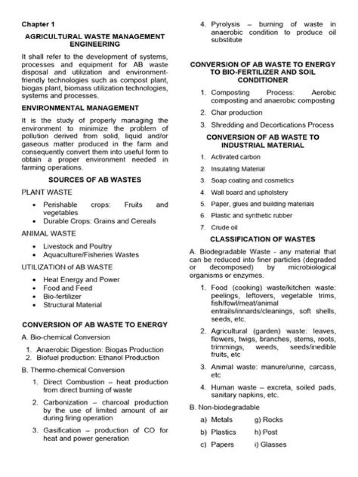 Agricultural Waste Management Engineering: A Comprehensive PDF Guide