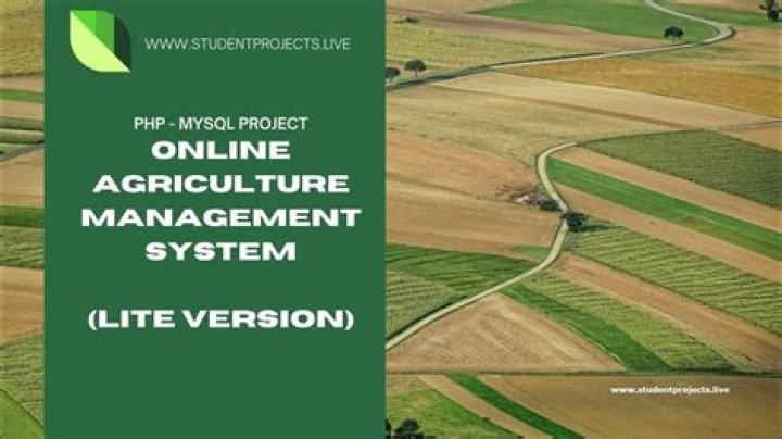 Agriculture Management System PDF: Optimize Farm Operations