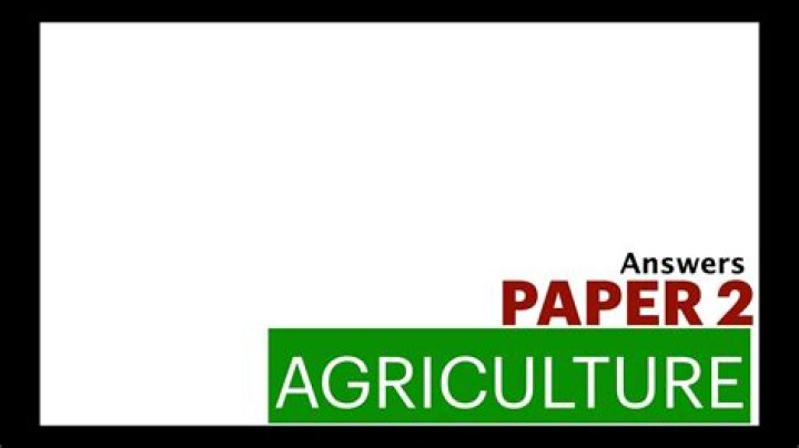 Agriculture Paper 2: Key Questions & Answers PDF – Free Download