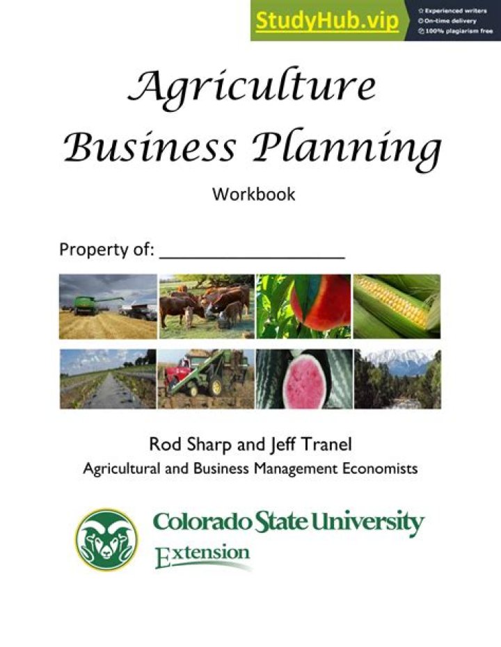 Complete Agriculture Planning PDF for Sustainable Farming