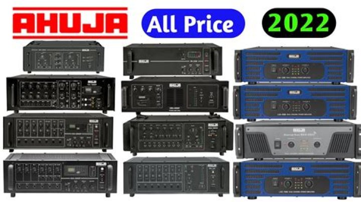 Ahuja Amplifier Price List PDF – Best Deals & Comparisons