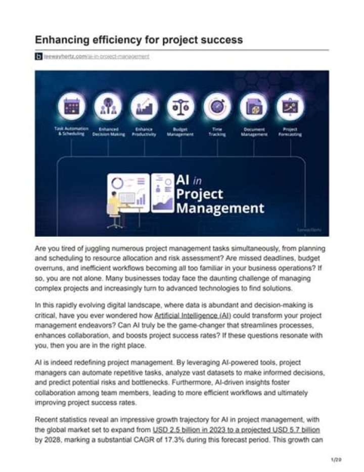 Maximizing Project Success: AI in Project Management PDF Guide