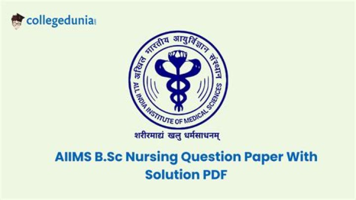 AIIMS Nursing Question Paper PDF Download – Exam Prep Resource