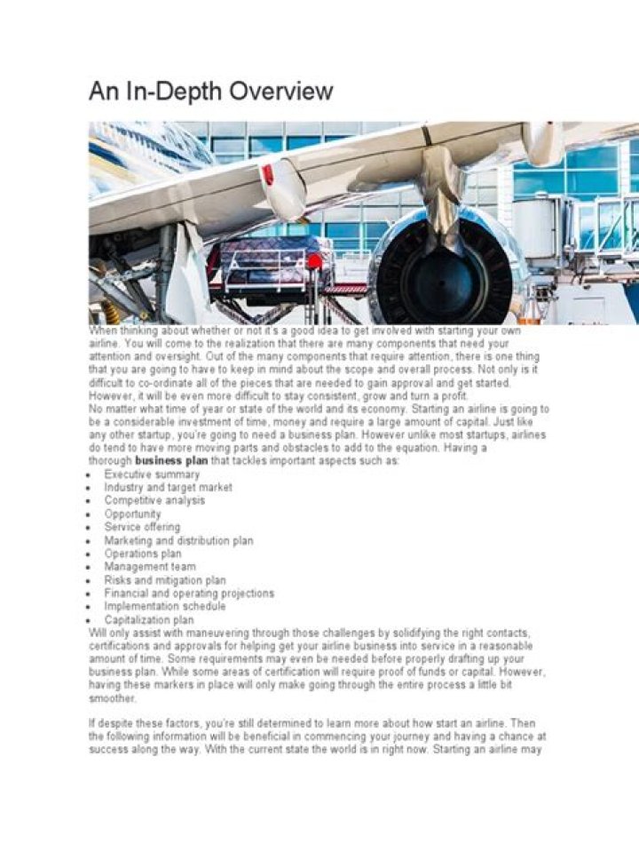 Air Charter Business Plan PDF: Step-by-Step Guide & Template