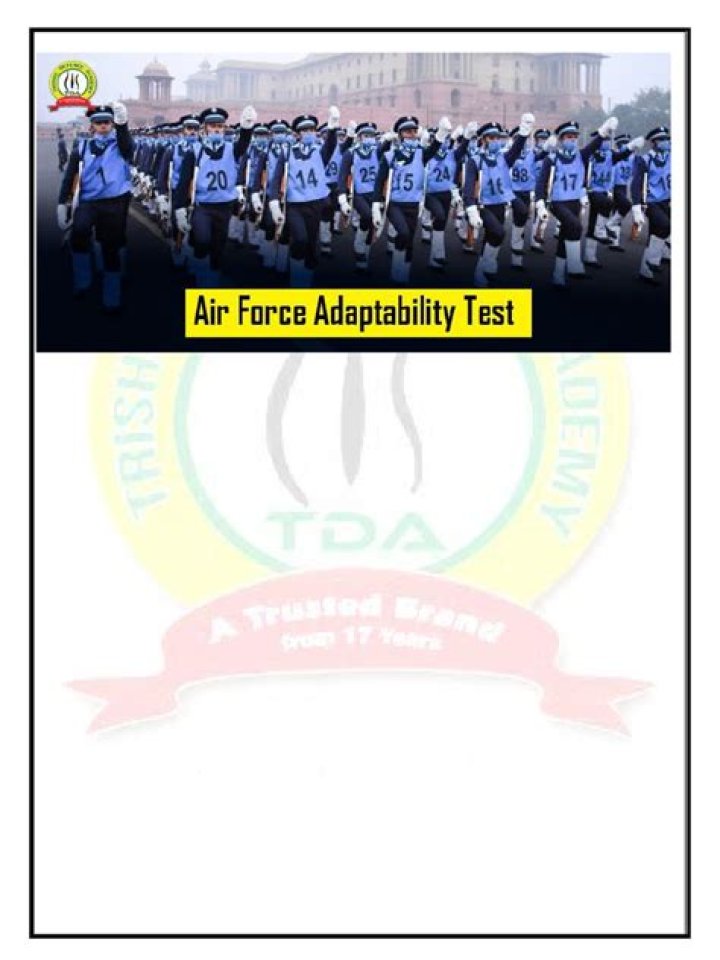 Master the Air Force Adaptability Test with This Essential PDF