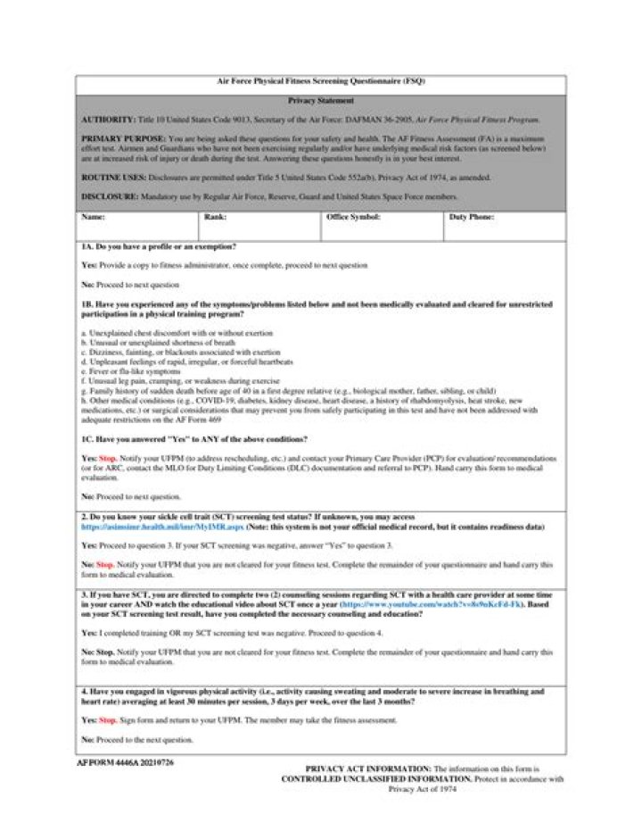 Air Force Physical Fitness Test PDF: Complete Preparation Guide