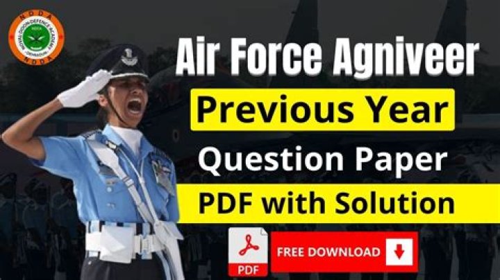 Air Force Question Paper 2018 PDF – Download Complete Exam Papers