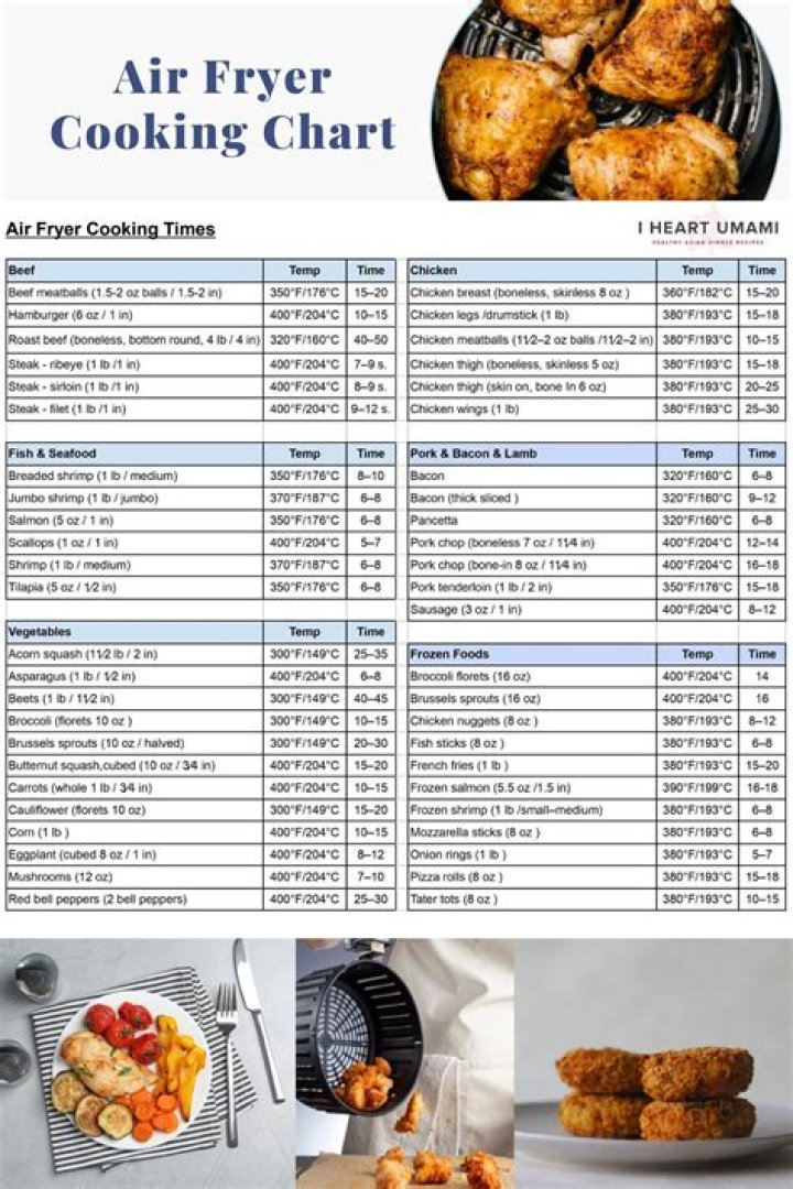 Air Fryer Cheat Sheet PDF Free Download – Easy Recipes & Tips