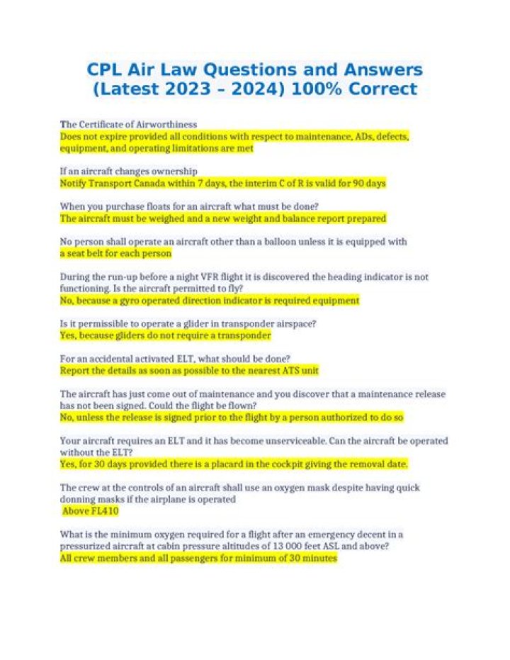 Air Law Questions and Answers PDF: Expert Guidance on Aviation Regulations