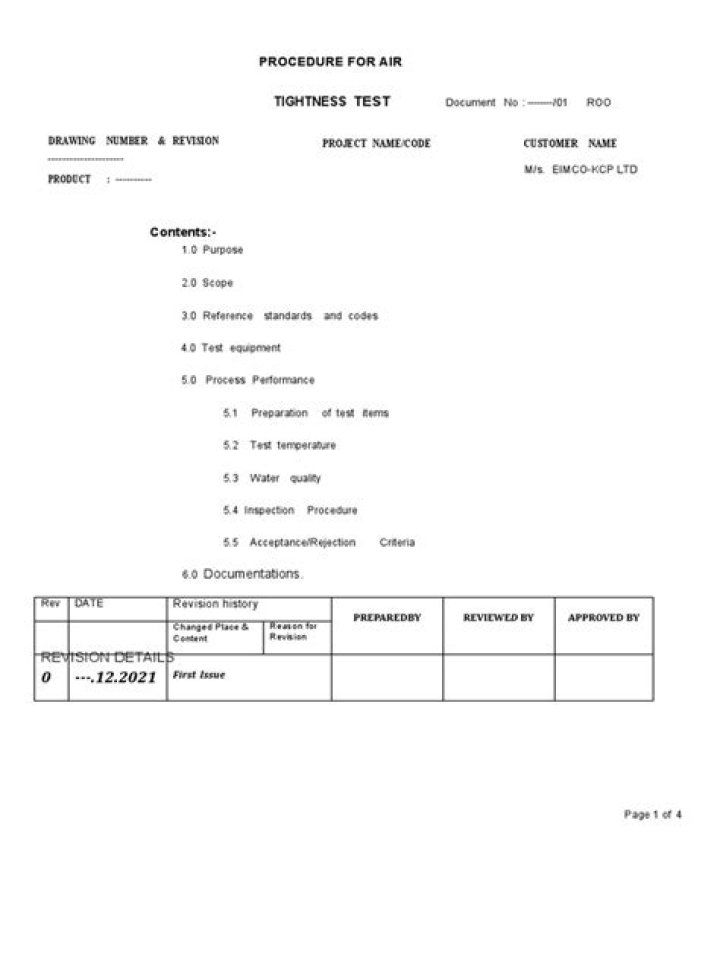 Air Tightness Test Procedure PDF: Complete Step-by-Step Guide