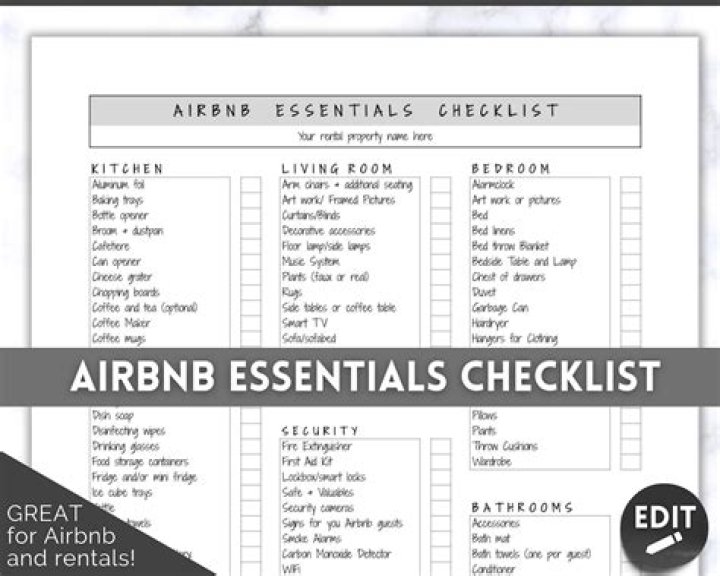 Airbnb Item List PDF: Download Complete Inventory Guide