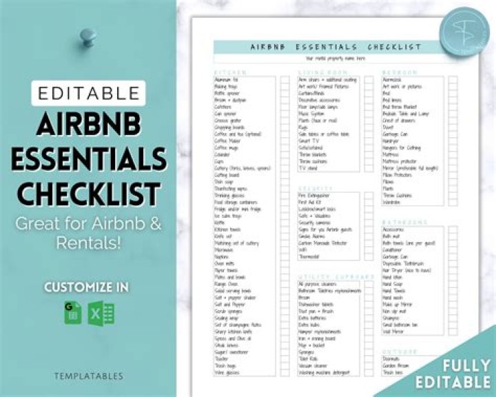 Airbnb Packing List PDF for Stress-Free Travel