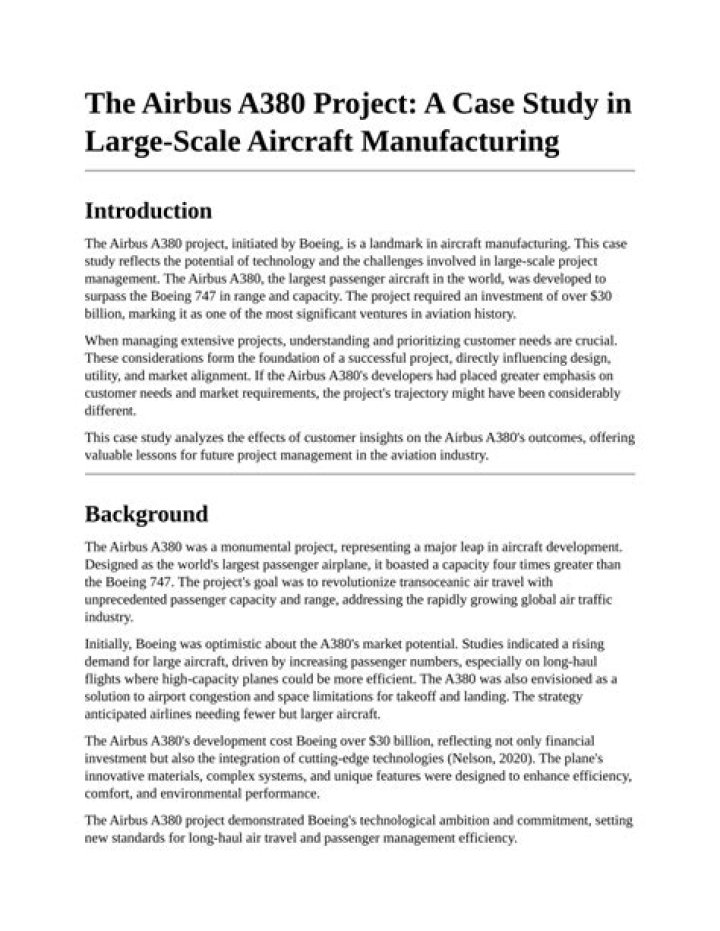Airbus A380 Project Management PDF Guide: Expert Insights & Best Practices