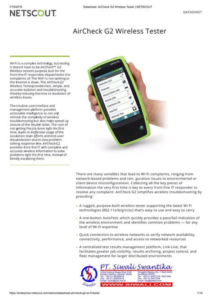 AirCheck WiFi Tester PDF – Free Download & Test Your Signal