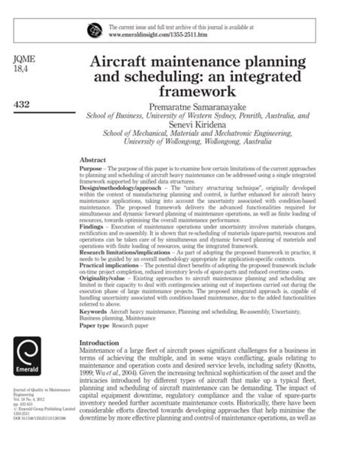 Aircraft Maintenance Planning PDF Guide: Efficient Scheduling & Compliance