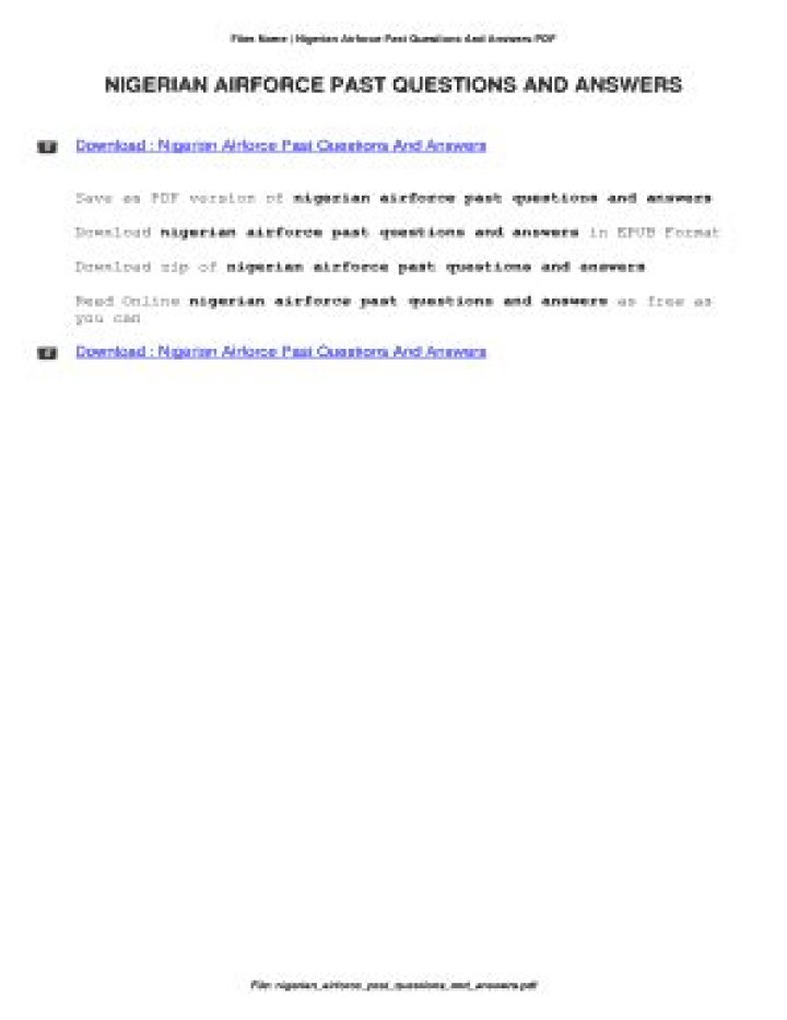 Air Force Past Question & Answer PDF for Competitive Exams