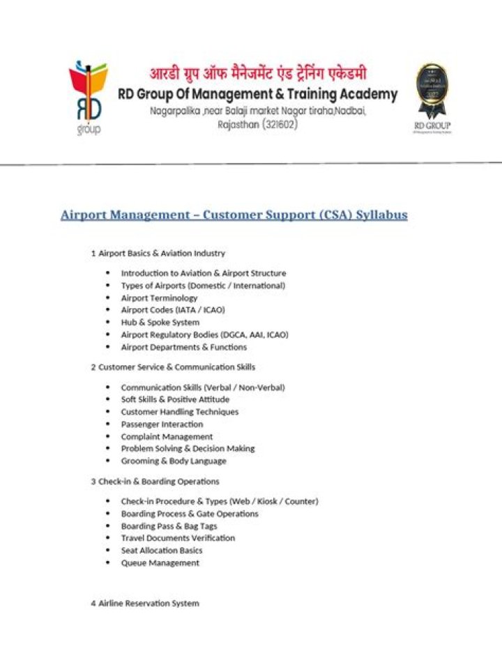 Efficient Airport Management: Customer Service PDF Guide