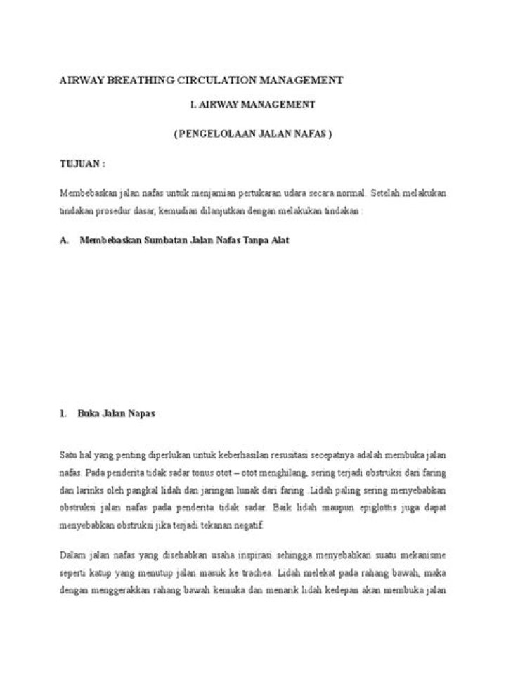 Airway Breathing & Circulation Management: Essential PDF Guide