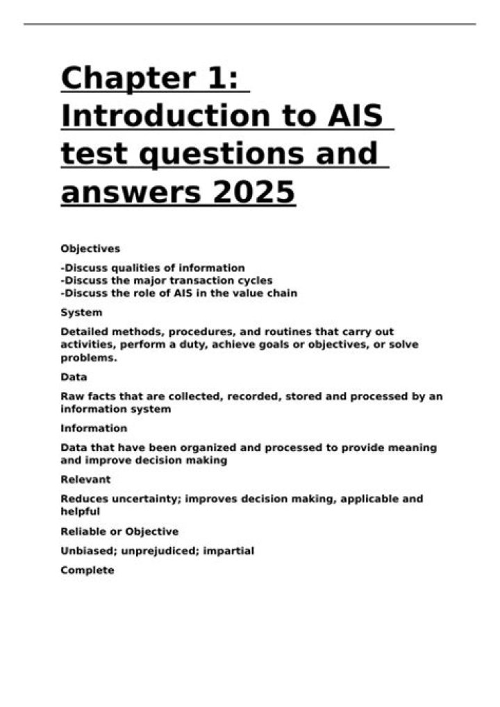 AIS Questions and Answers PDF: Expert Answers Explained