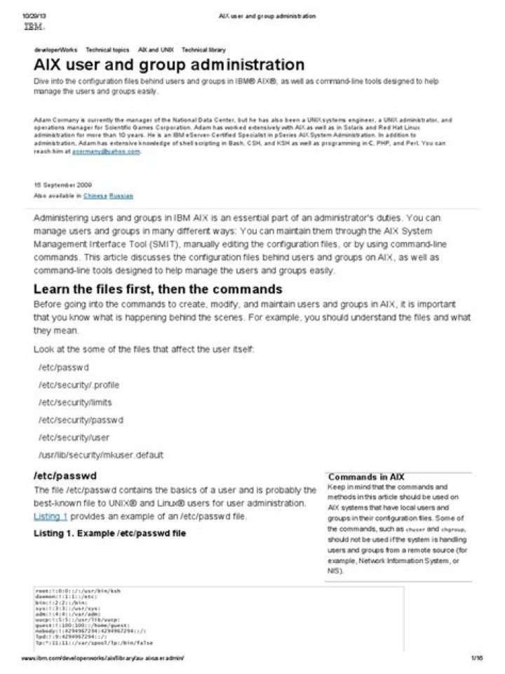 Aix User Management PDF: Complete Guide & Best Practices